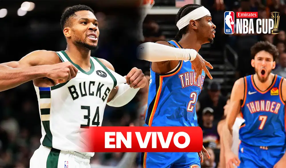 El resultado final de la NBA Cup 2024 lo puedes conocer en La República Deportes al término del juego entre Bucks vs. OKC. Foto: composición LR El resultado final de la NBA Cup 2024 lo puedes conocer en La República Deportes al término del juego entre Bucks vs. OKC. Foto: composición LR
