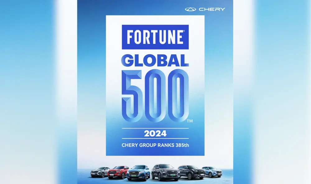 Con una operación en 110 países y un reconocimiento en el Fortune Global 500, Chery destaca por su innovación tecnológica. Fuente: Difusión.