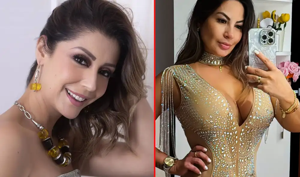 Karla Tarazona felicita a Pamela López por actuar en videoclip. Foto: Facebook