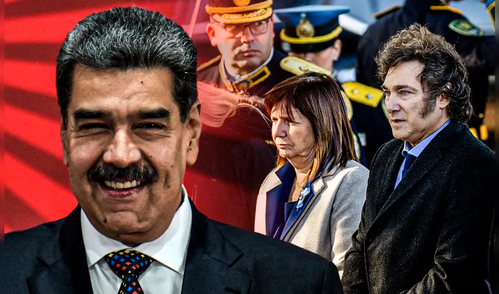 Yván Gil, canciller del régimen venezolano, afirmó que el gendarme argentino está vinculado a planes "terroristas". Foto: Composición LR/AFP.