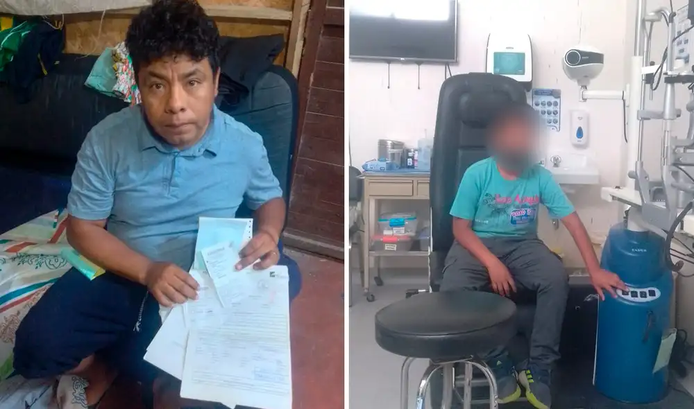 El niño perdió el ojo a los 18 meses de nacido y desde entonces lucha valientemente contra la enfermedad. Foto: composición LR/Marcia Chahua