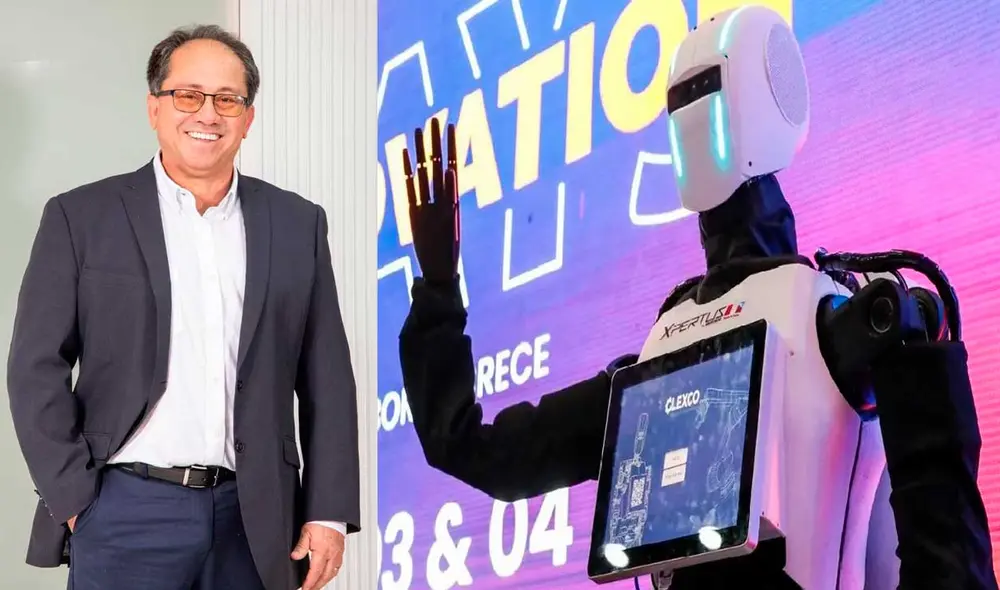 La empresa peruana trabajó dos años en la creación de este robot con IA. Foto: Glexco/Cortesía