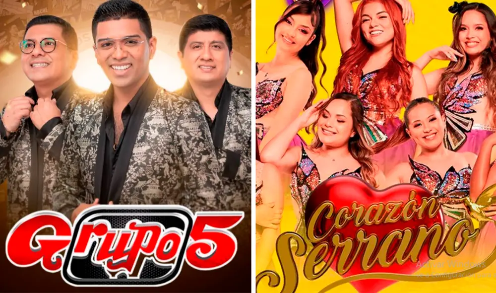Corazón Serrano, Grupo 5, Ruth Karina, La Única Tropical y más estarán animando el 31 de diciembre. Foto: Composición LR/Instagram