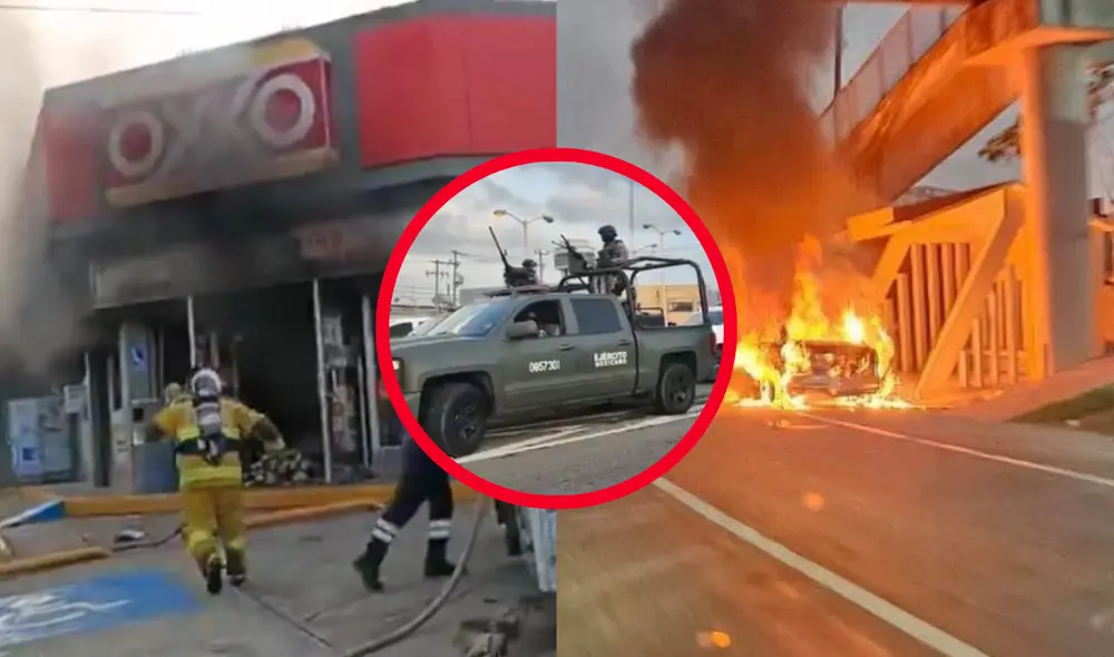 Violencia e Villahermosa, Tabasco, impregnó la madrugada de desastres. Foto: composición LR/capturas X