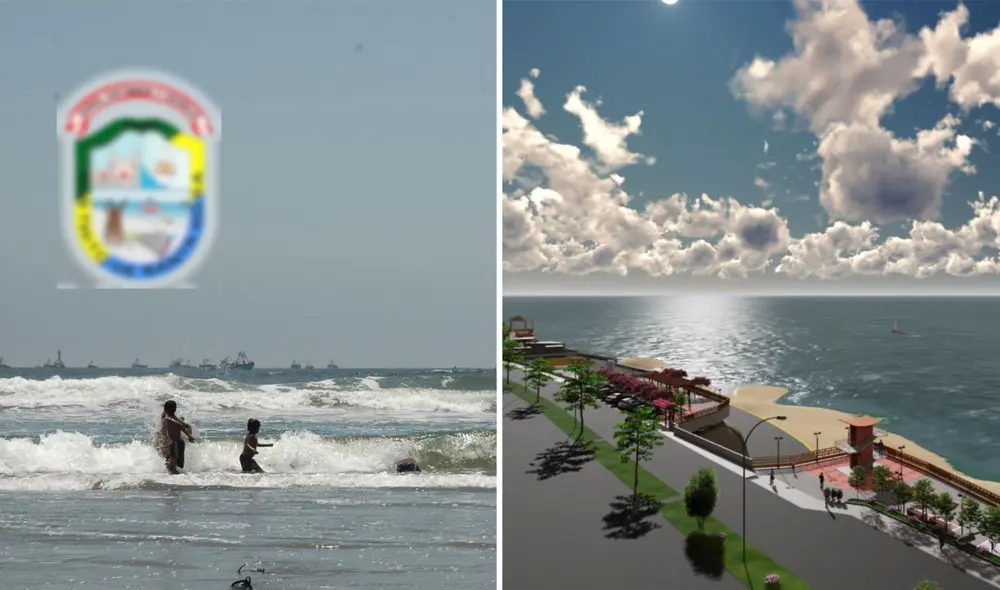 La construcción del malecón turístico se extenderá 500 metros de largo. Foto: composición LR/Andina