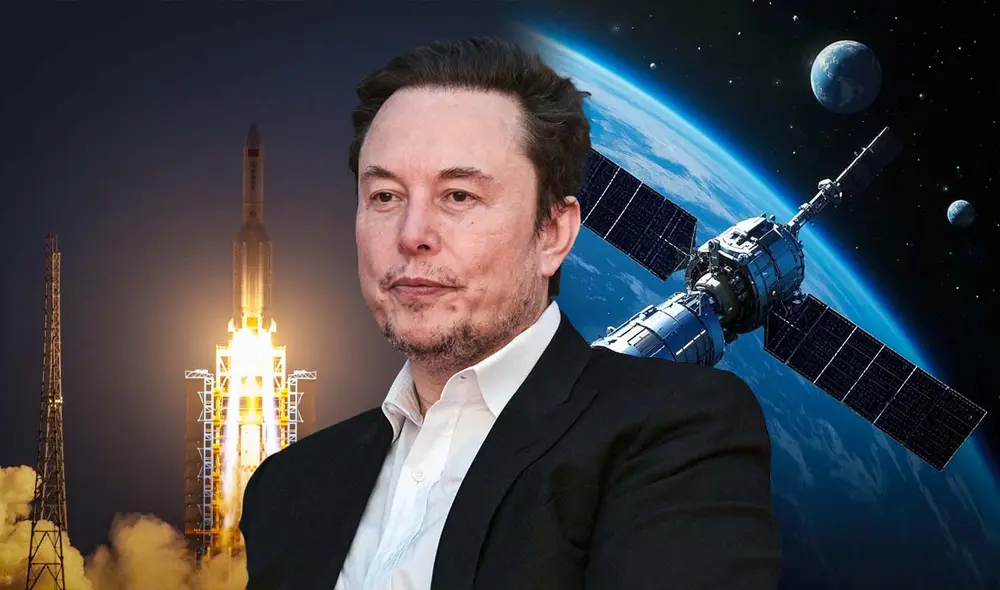 El objetivo de Guowang es desplegar cerca de 13.000 satélites para desafiar a Starlink, el sistema de internet de SpaceX. Este proyecto está respaldado por el gobierno chino y se centra en la independencia tecnológica.Foto: composición LR/AFP/Xinhua