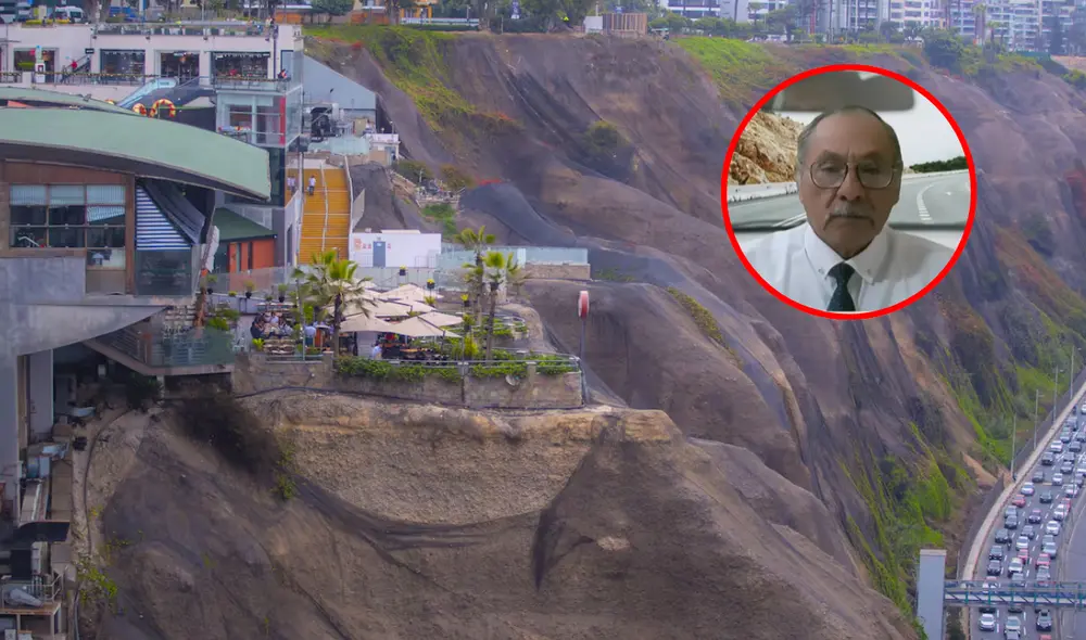 Ingeniero de la UNI advierte sobre una posible amenaza de colapso en la Costa Verde. Foto: composición LR / Captura