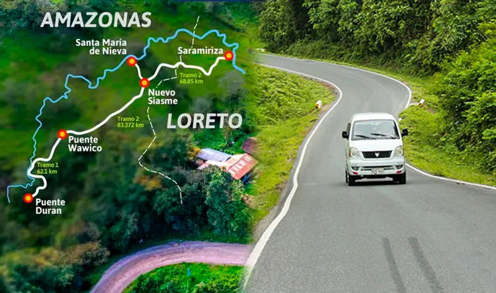 El proyecto vial avanzó con la adjudicación del servicio de consultoría, mejorando la conectividad entre Amazonas y Loreto bajo la cooperación Perú-Japón. Foto: composición LR/MTC El proyecto vial avanzó con la adjudicación del servicio de consultoría, mejorando la conectividad entre Amazonas y Loreto bajo la cooperación Perú-Japón. Foto: composición LR/MTC