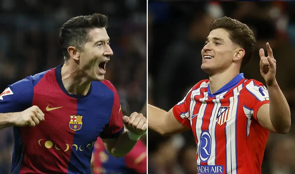 Barcelona y Atlético de Madrid jugarán en el Estadio Olímpico de Montjuic. Foto: composición LR/AFP