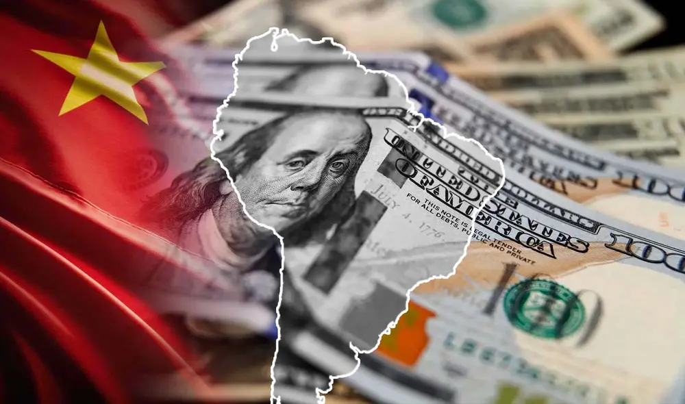 China se ha consolidado como el principal acreedor de América Latina, otorgando préstamos por US$136.000 millones entre 2005 y 2022, según Bloomberg y la Universidad de Boston. Foto: composición