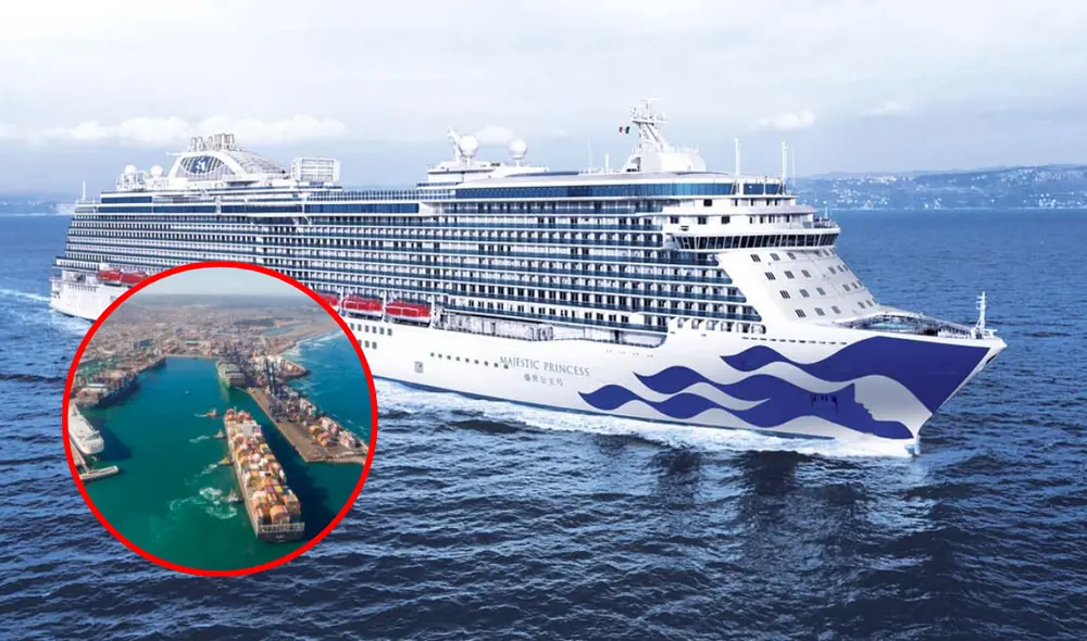El crucero Majestic Princess puede albergar más de 4.000 pasajeros. Foto: composición LR/Princess/Portal Portuario