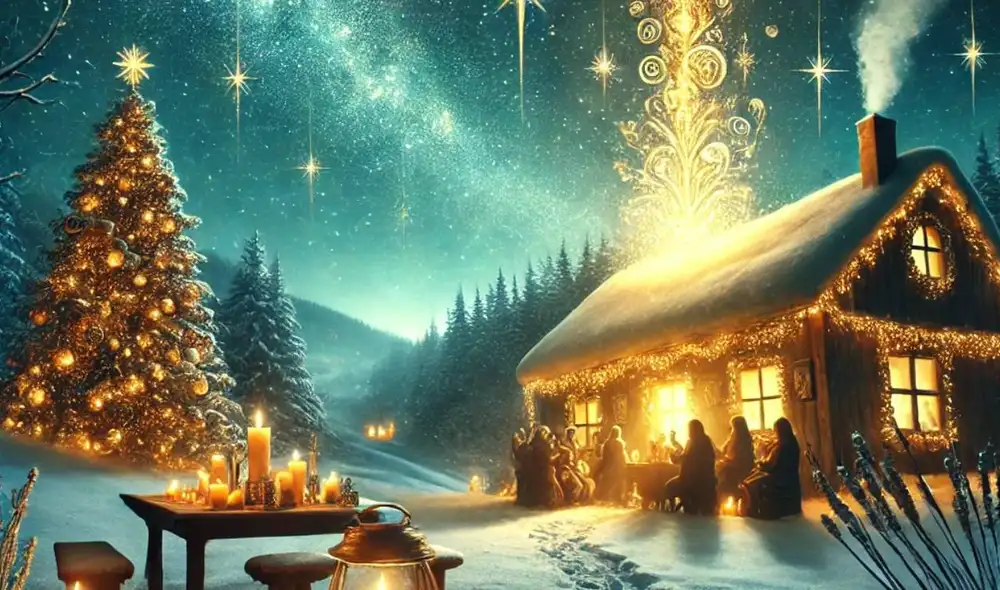 El Espíritu de la Navidad es una celebración que espera cada familia antes de las fiestas navideñas. Foto: Dall-e