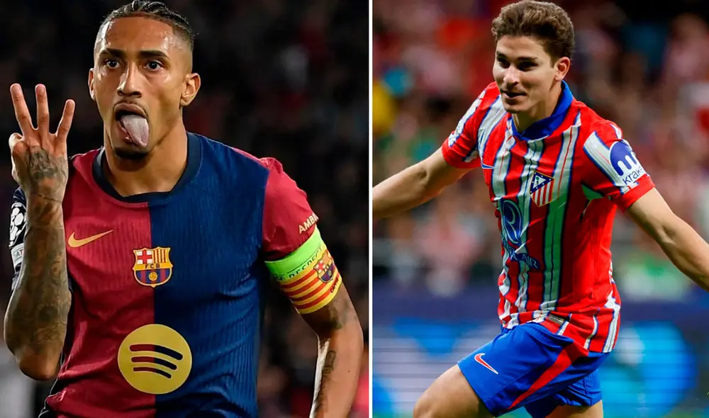 Barcelona vs Atlético Madrid se miden en el Estadio Olímpico de Montjuic. Foto: composición GLR. Barcelona vs Atlético Madrid se miden en el Estadio Olímpico de Montjuic. Foto: composición GLR.