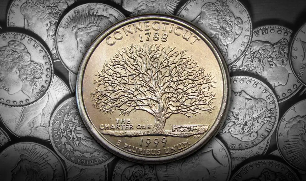Averigua si cuentas con la moneda de Connecticut de 1999. Foto: Composición LR Averigua si cuentas con la moneda de Connecticut de 1999. Foto: Composición LR