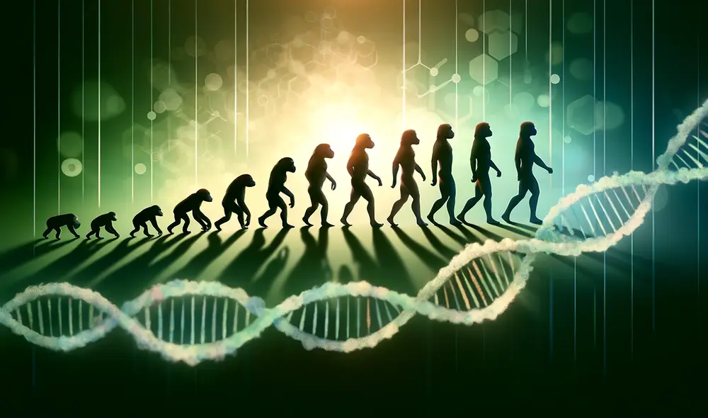 El estudio rastrea la transmisión de comportamientos y conocimientos, vinculando poblaciones distantes y mostrando cómo la evolución cultural está ligada a la evolución genética. Foto: DALL-E El estudio rastrea la transmisión de comportamientos y conocimientos, vinculando poblaciones distantes y mostrando cómo la evolución cultural está ligada a la evolución genética. Foto: DALL-E