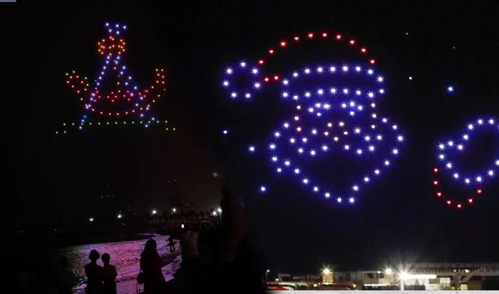 Asombroso show de drones encantó a los turistas en EE.UU. | Foto: Lr/CNN