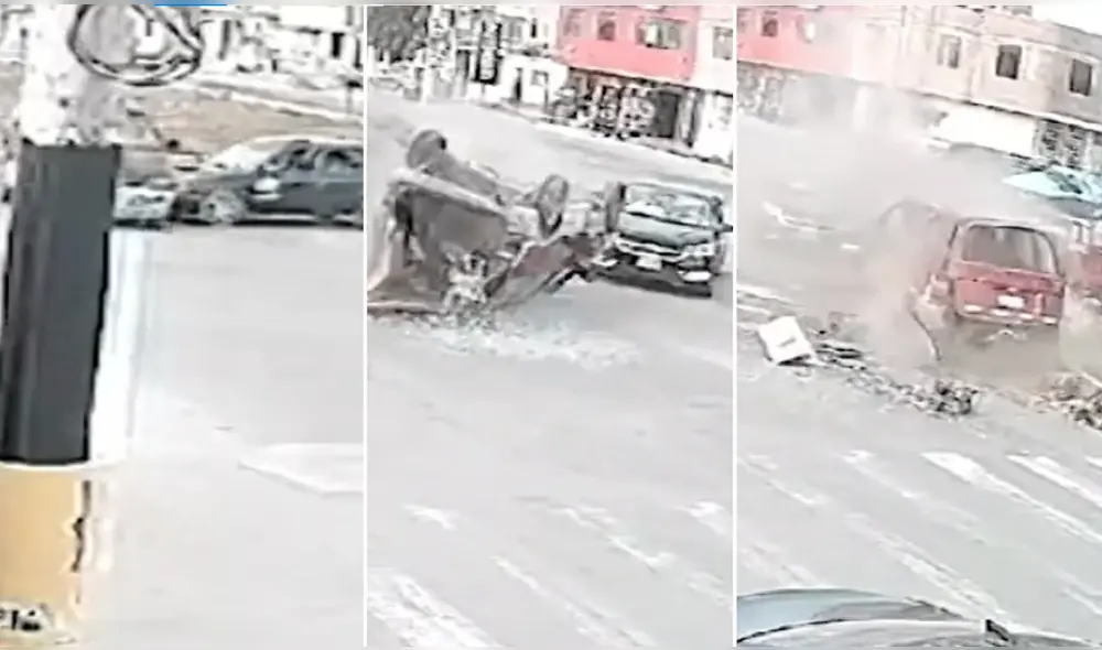 Choque en Trujillo provocó que una persona quede hospitalizada. Foto: Difusión