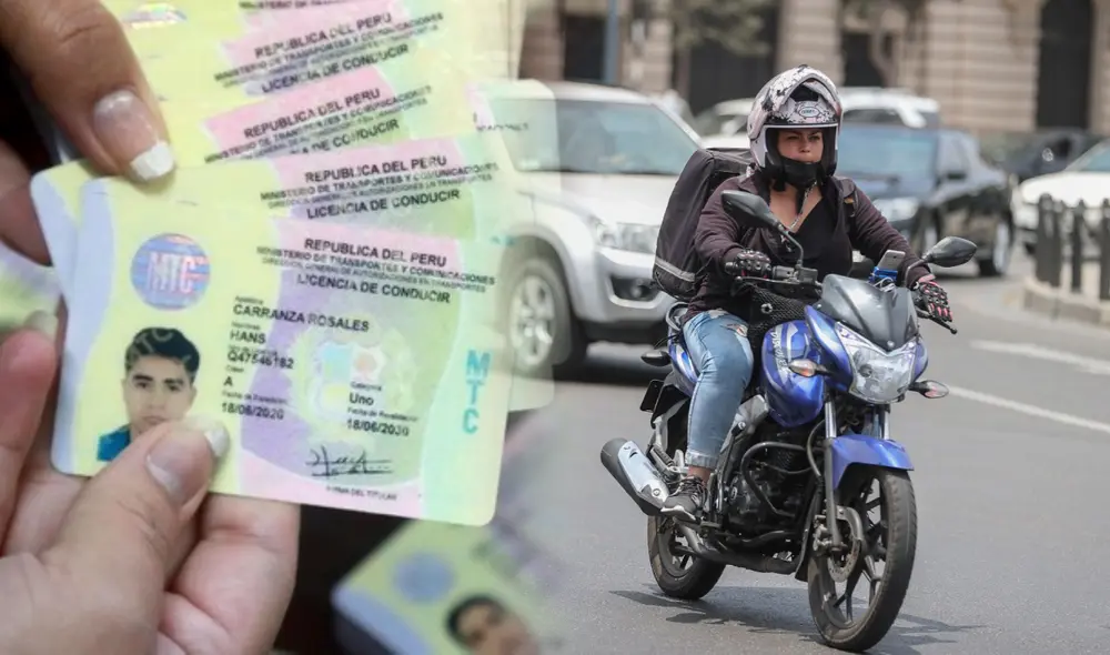 Las licencias registradas en el MTC están en la plataforma del Sistema Nacional de Conductores. Foto: composición LR/Andina/difusión