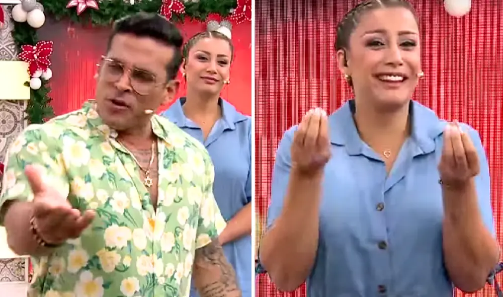 Christian Domínguez y Karla Tarazona tienen un hijo en común. Foto: Composición LR/Captura Panamericana TV