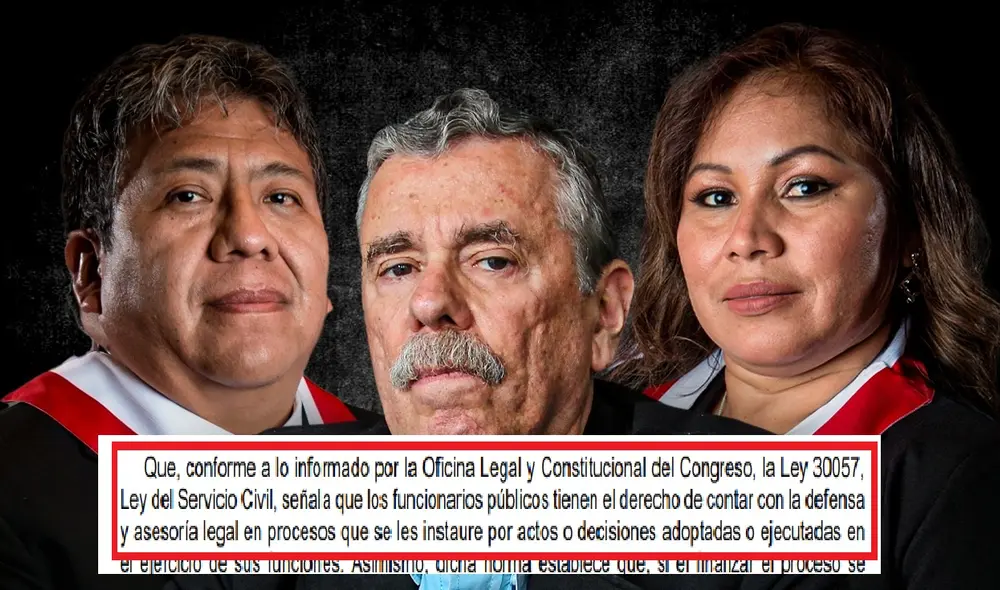 Los peruanos pagaremos la defensa de los tres congresistas. Los peruanos pagaremos la defensa de los tres congresistas.