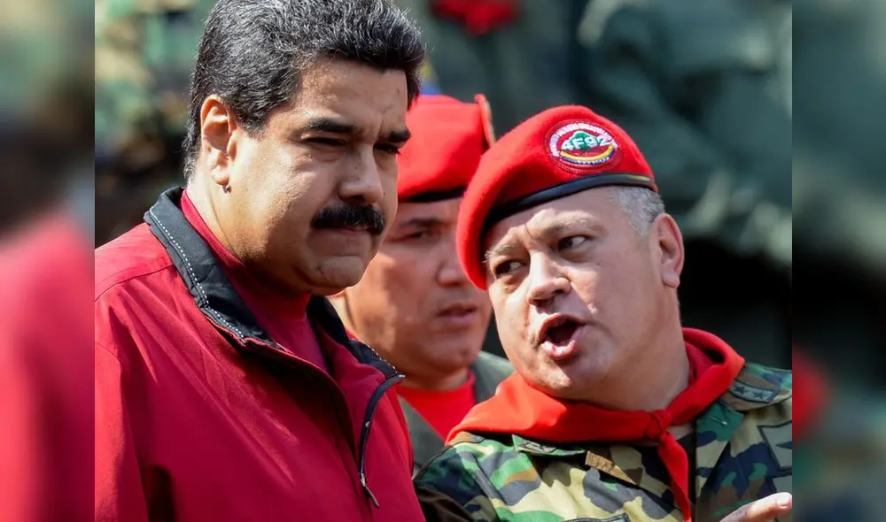 Nicolás Maduro y Diosdado Cabello, son socios en la cúpula de un gobierno represivo que ha encarcelado a cientos de venezolanos y se mantiene en el poder con fraude. Foto: AFP Nicolás Maduro y Diosdado Cabello, son socios en la cúpula de un gobierno represivo que ha encarcelado a cientos de venezolanos y se mantiene en el poder con fraude. Foto: AFP