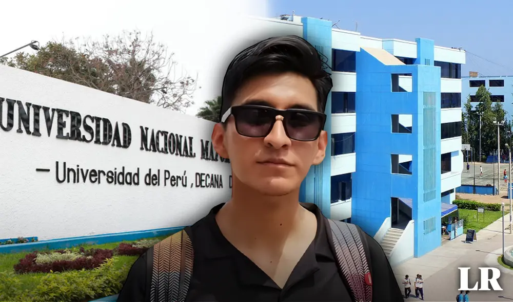 El destacado estudiante se encuentra estudiando en la UNMSM y la UNAC dos especialidades de ingeniería. Foto: composición LR/UNMSM/UNAC/YouTube/TripWill