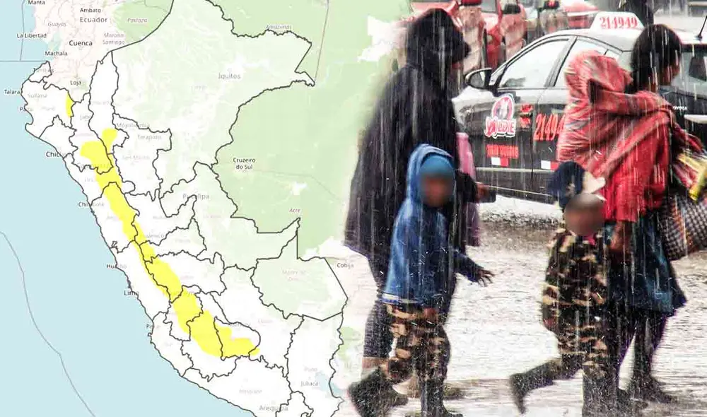 El Senamhi prevé que se registre lluvia acompañada de descargas eléctricas y ráfagas de viento en la sierra del Perú. Foto: composición LR/Andina