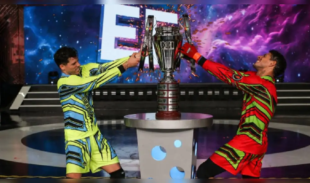 Patricio Parodi y Hugo García, capitanes de 'Guerreros' y 'Combatientes', respectivamente, en 'Esto es Guerra' 2024. Foto: difusión