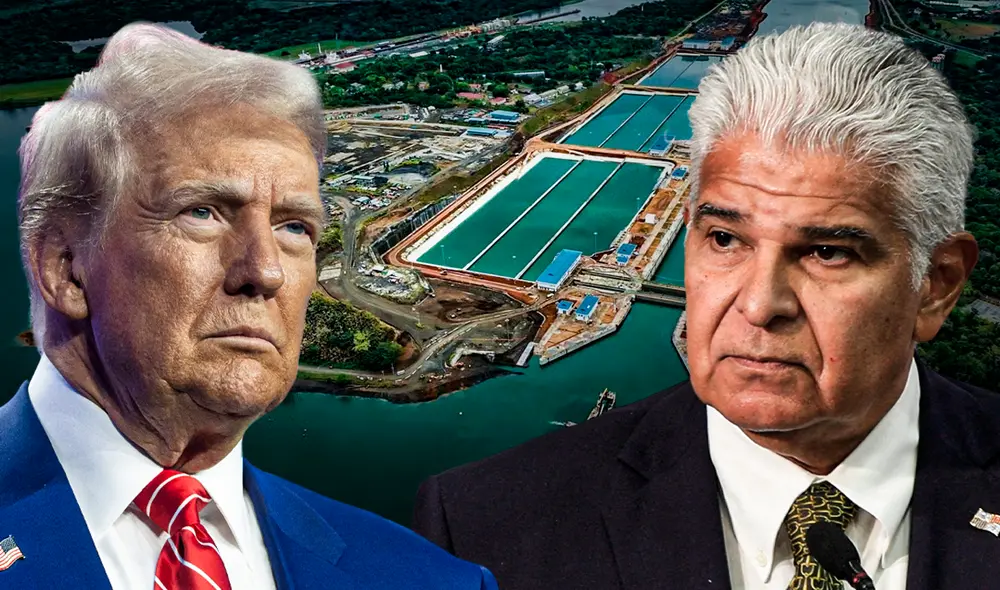 El presidente de Panamá, José Raúl Mulino, rechazó este domingo las amenazas del presidente electo de Estados Unidos, Donald Trump, de retomar el control del Canal interoceánico. Foto: Composición LR/AFP El presidente de Panamá, José Raúl Mulino, rechazó este domingo las amenazas del presidente electo de Estados Unidos, Donald Trump, de retomar el control del Canal interoceánico. Foto: Composición LR/AFP