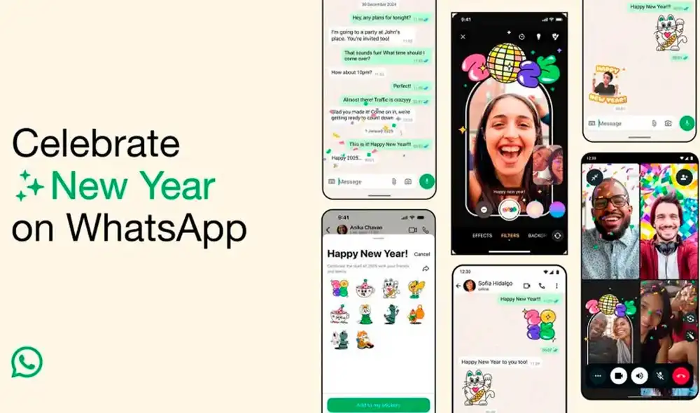 Estas novedades de WhatsApp solo estarán disponibles hasta el 3 de enero de 2025. Foto: Meta