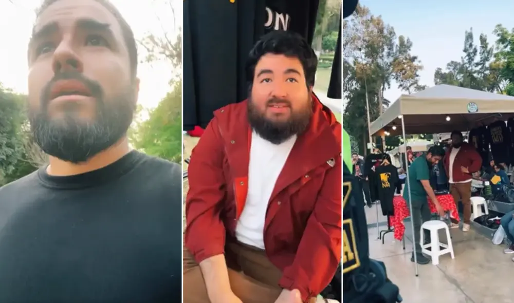 El intercambio verbal en Campo de Marte se tornó tenso, con insultos de por medio, lo que llevó a los amigos de Lezama y la policía a intervenir. Foto: composición LR/captura/ Chrys