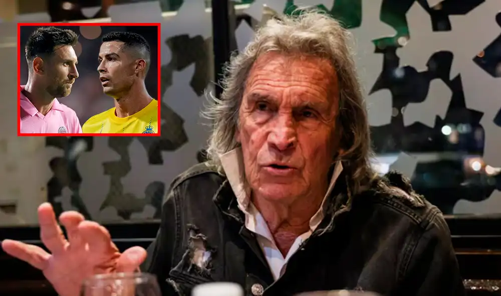 Pese a sus palabras, Hugo Gatti consideró que tanto Messi como Cristiano están fuera del top 3 histórico de mejores jugadores. Foto: composición de LR/La Nación/Inter Miami/Al Nassr