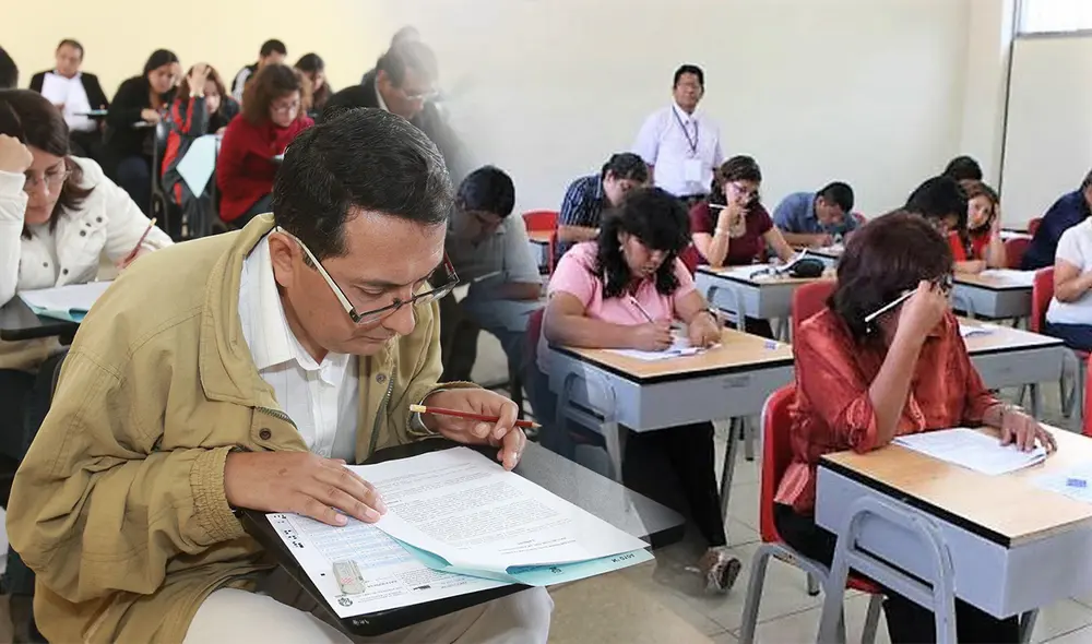 El Ministerio de Educación realizó la etapa final de la Prueba Nacional de Nombramiento Docente 2024, con más de 223,000 docentes participantes. Foto: composición LR/Andina