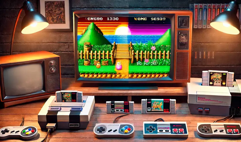 Para videojuegos retro, lo mejor son los televisores CRT. Foto: ChatGPT/La República