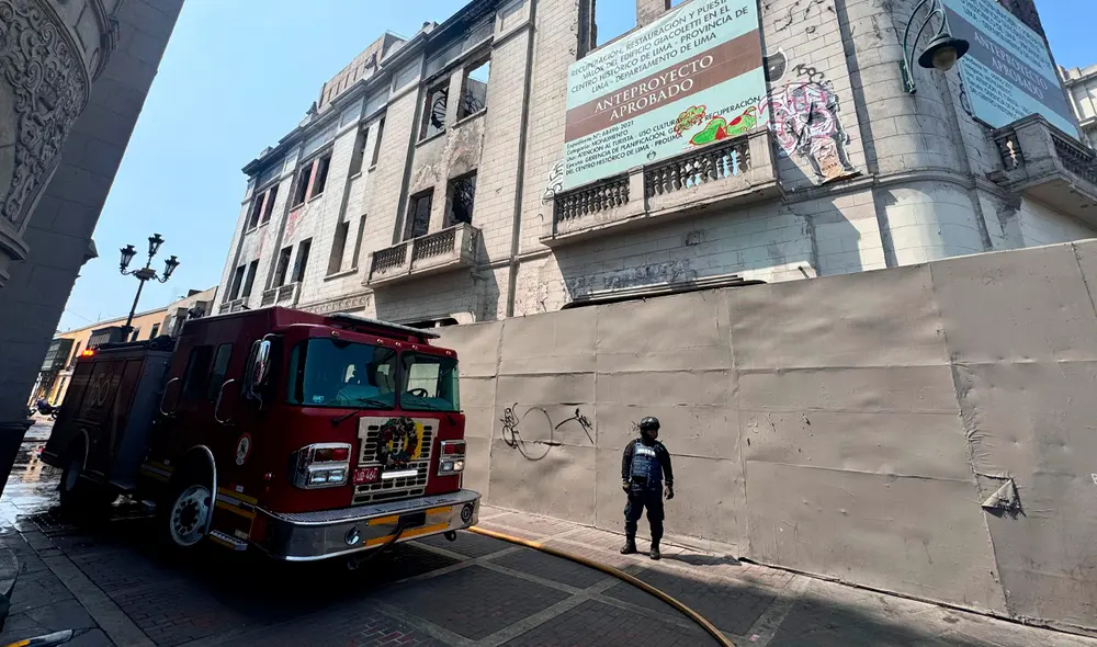 Amago de incendio en av. Nicolás de Piérola