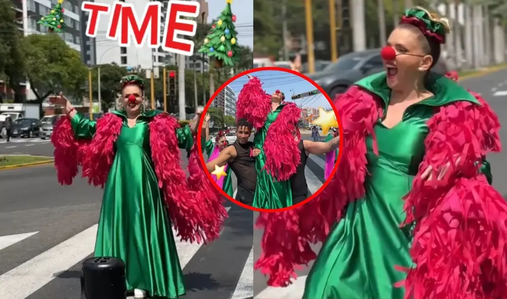 Johanna San Miguel impresiona al bailar como 'Queca' por las calles. Foto: Instagram