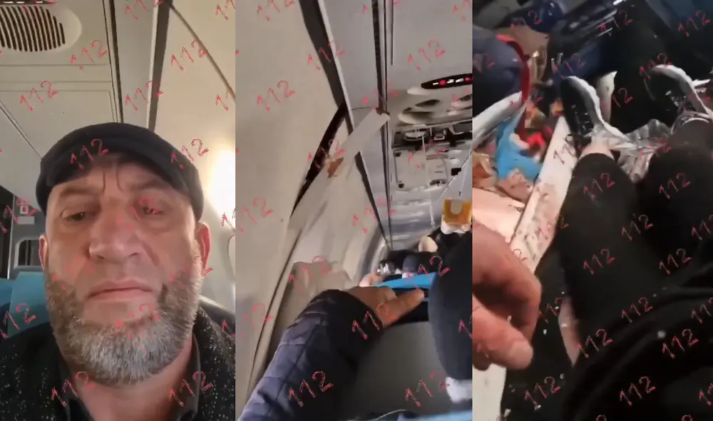 Investigadores analizan el accidente aéreo en Kazajistán, mientras las imágenes grabadas por el testigo se convierten en clave para entender los hechos. Foto: captura de video/X/AlertaNews24.