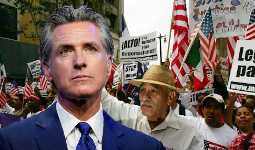 Gavin Newsom está comprometido a ayudar a los inmigrantes antes del ingreso de Trump. Foto: composición LR/ CNN Gavin Newsom está comprometido a ayudar a los inmigrantes antes del ingreso de Trump. Foto: composición LR/ CNN