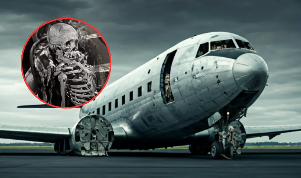 El informe sobre el vuelo 513. Foto: Composición LR / Mysteriesrunsolved/ Gémini El informe sobre el vuelo 513. Foto: Composición LR / Mysteriesrunsolved/ Gémini