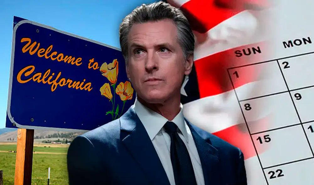 El gobernador de California, Gavin Newsom, ha declarado un nuevo feriado estatal para 2025. Descubre cuál es la fecha, qué se celebra. Foto: composición LR/AFP El gobernador de California, Gavin Newsom, ha declarado un nuevo feriado estatal para 2025. Descubre cuál es la fecha, qué se celebra. Foto: composición LR/AFP