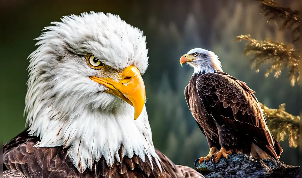 A pesar de haber sido un símbolo nacional desde 1782, el águila calva nunca había tenido un estatus oficial. Foto: Composición LR/PNGtree/WFLA.