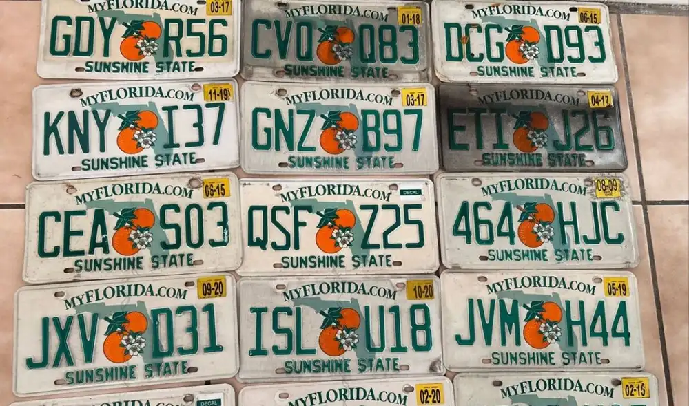 Las matrículas personalizadas se han popularizado en Florida, pero no todas las combinaciones son permitidas. Foto: eBay Las matrículas personalizadas se han popularizado en Florida, pero no todas las combinaciones son permitidas. Foto: eBay