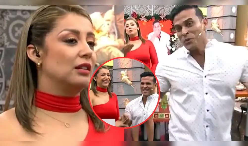 Entre risas y bromas, Christian Domínguez dejó entrever la idea de tener una hija con Karla Tarazona. Foto: Composición LR/Panamericana