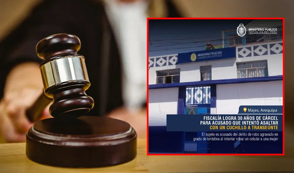 La Fiscalía Provincial Penal Corporativa de El Pedregal logró la sentencia. Foto: composición Jazmín Ceras LR/Lemontech blog