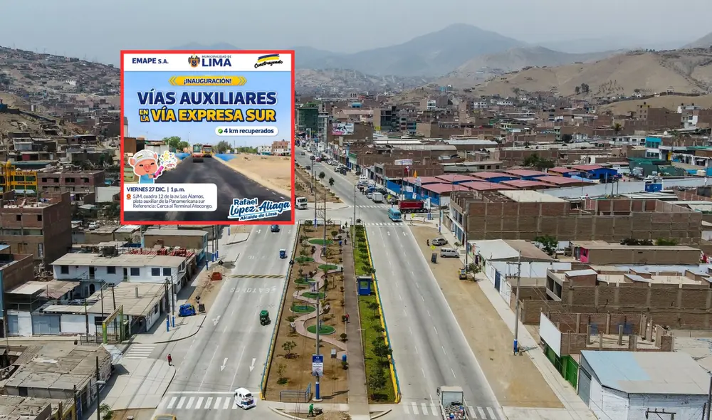 Para el primer trimestre de 2025 se espera la culminación de las otras vías auxiliares. Foto: Andina / LR.