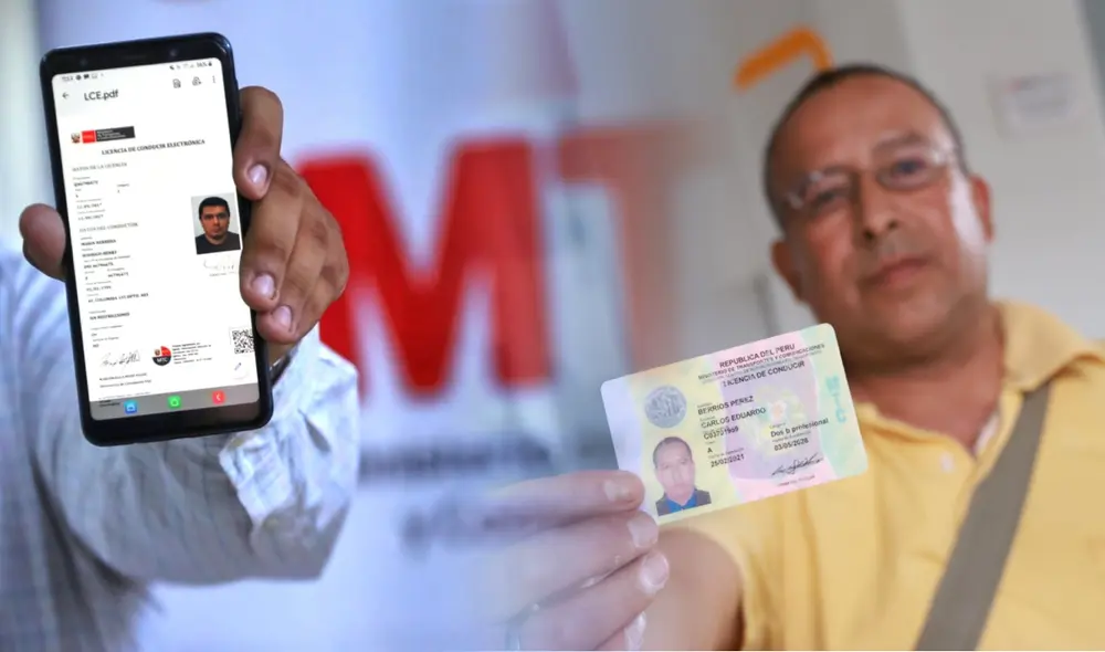 Desde cualquier dispositivo puedes ingresar a la web del MTC y ver el estado de tu licencia. Foto: composición LR/Andina