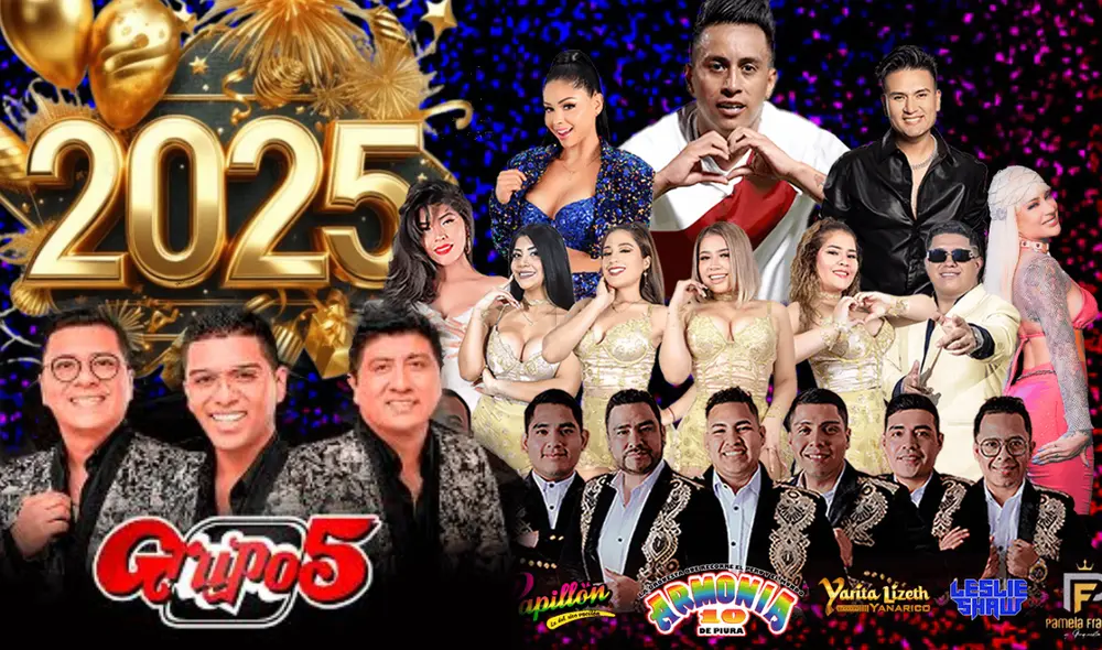 Celebra el Año Nuevo 2025 con música. Foto: composición LR/difusión