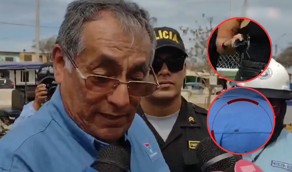 Dos mujeres lanzaron objetos manchados de petróleo hacia el funcionario mientras salía de una mesa de diálogo. Foto: Composición LR Dos mujeres lanzaron objetos manchados de petróleo hacia el funcionario mientras salía de una mesa de diálogo. Foto: Composición LR