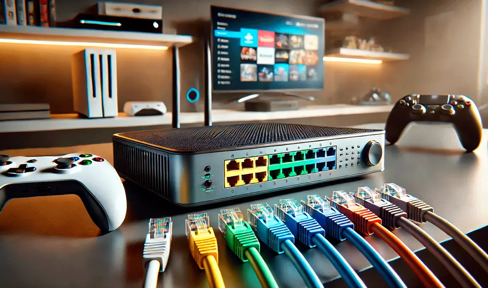 La cantidad de puertos ethernet dependerá del modelo de router que tengas. Foto: ChatGPT/La República