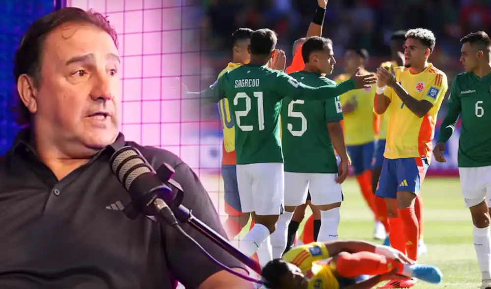 La selección colombiana sufrió una agónica derrota en El Alto por Eliminatorias. Foto: composición LR/YouTube de Juan Pablo Varsky/AFP La selección colombiana sufrió una agónica derrota en El Alto por Eliminatorias. Foto: composición LR/YouTube de Juan Pablo Varsky/AFP